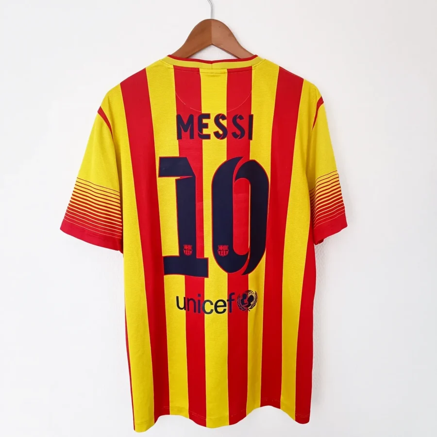 FC Barcelona Messi 10 イエローシャツ 2014-15 Barcelona Third Shirt Messi #10 - 8/10 - (S)