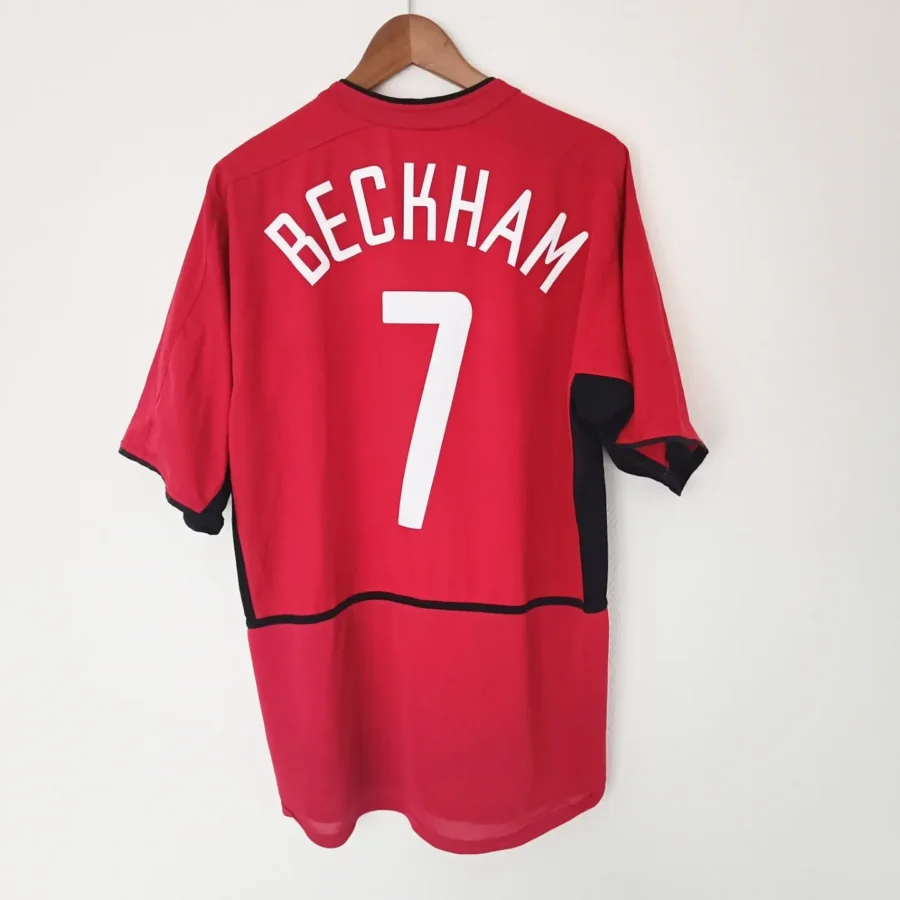 Manchester United 2002/2004 Home Shirt - Beckham #7 - Size L